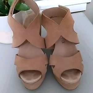 PEDRO GARCIA Suede Wedge 37 1/2